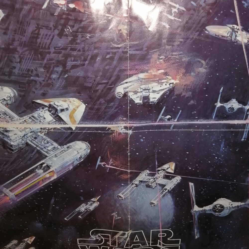 1977 Original Star Wars movie 20th Century Fox Galactic Battle Poster - Picture 11 of 13